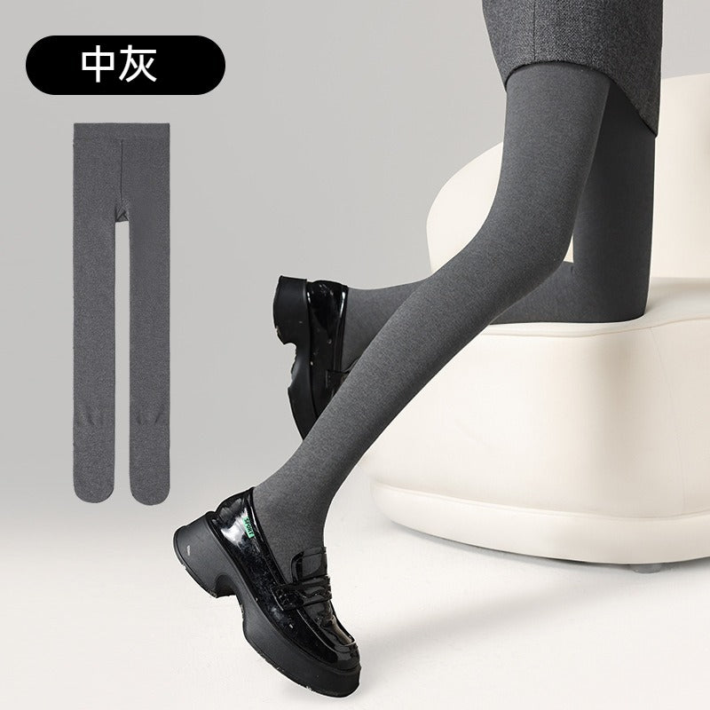 【壓力顯瘦,不易起球!】波點/純色可選~秋季新款分段壓力減少褶皺豎條紋打底襪褲襪