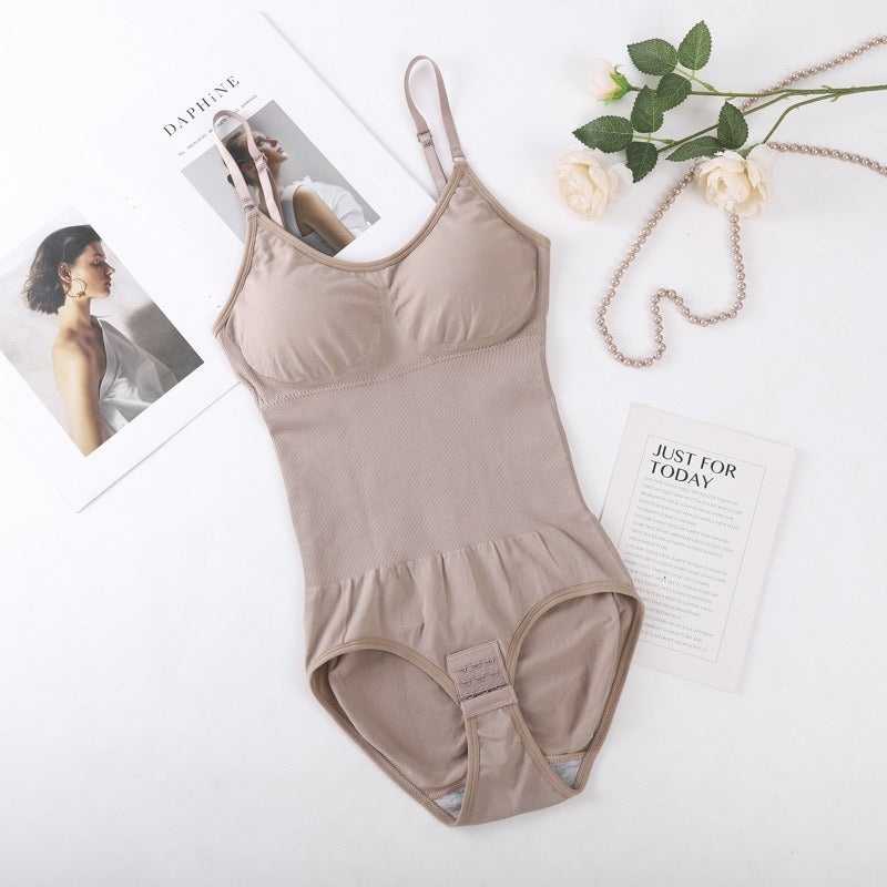 No need to wear underwear! Plus size! Best-selling button-up jumpsuit, gathers/waist cinching/lifts buttocks