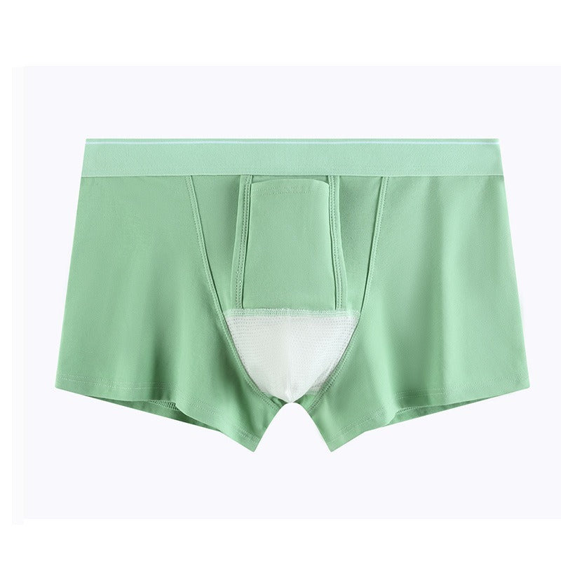 超值組合價【懂男人那種舒服感!】升級款!U型上提,三向透氣~新款純棉透密網眼自由舒展男士內褲