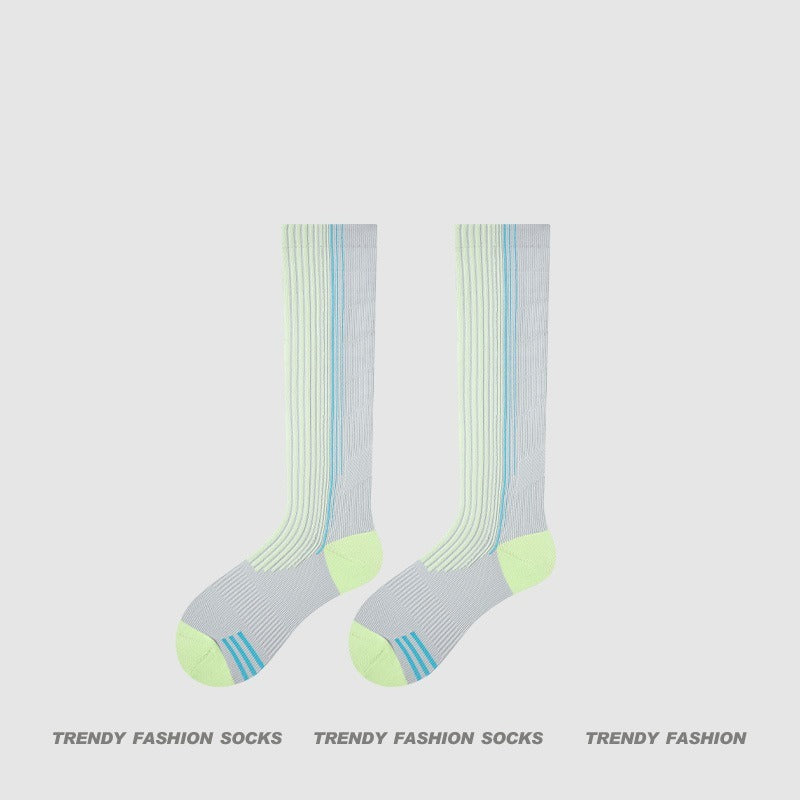 超值組合價*補貨到!!!【微壓運動款】專為運動而生~新款壓力顯瘦細密網眼透氣長筒襪