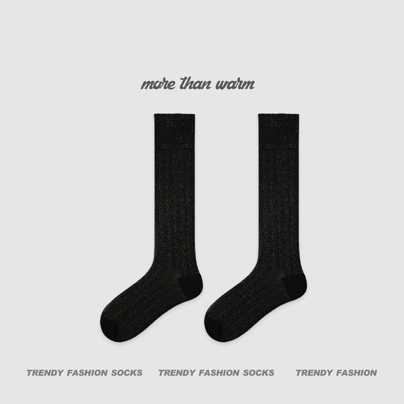 【堆堆襪/小腿襪兩穿~】2026春夏新款甜美撞色蕾絲網眼透氣簡約女士長筒襪