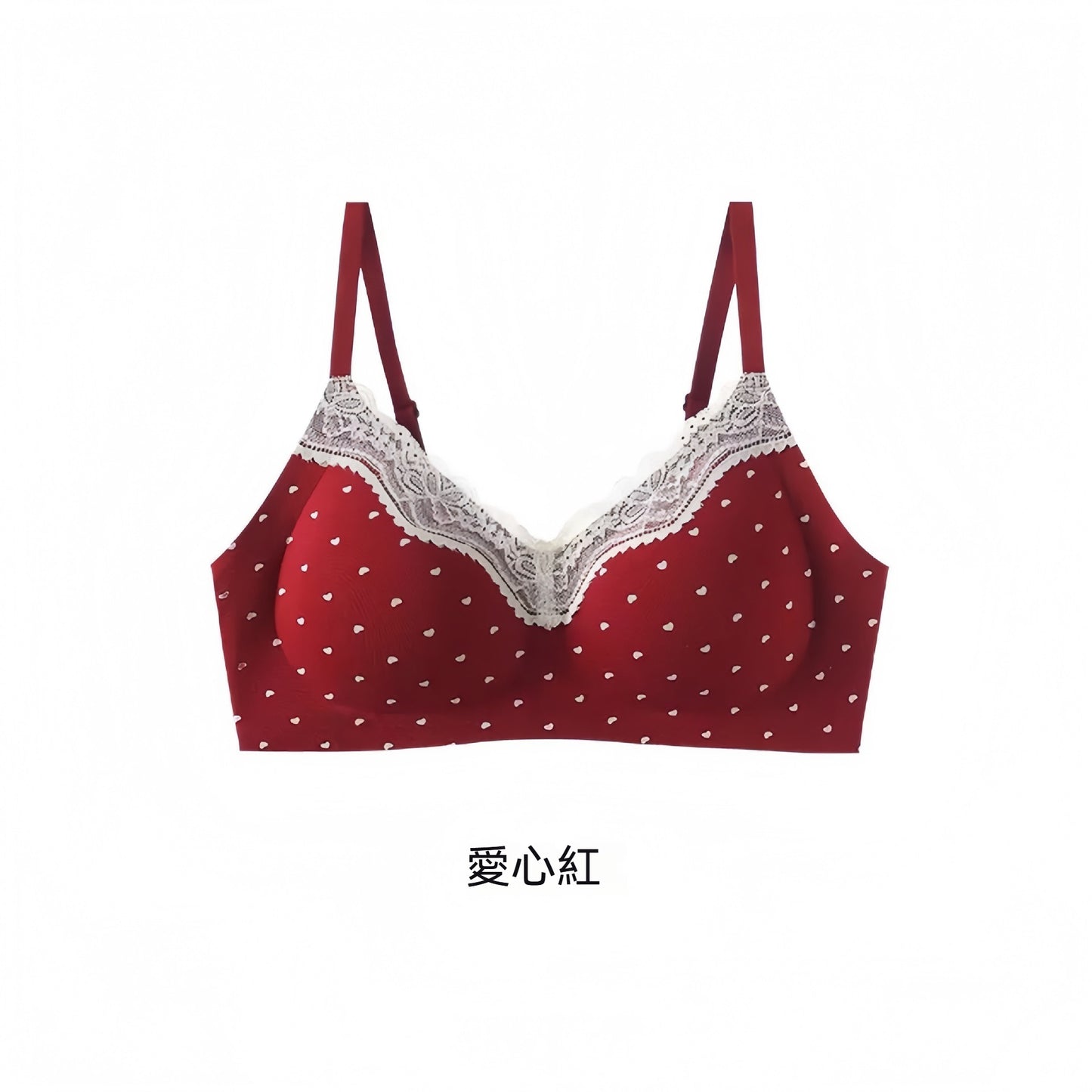 【法式純欲風】甜美碎花系列!新款蕾絲邊純棉無鋼圈聚攏無痕内衣套裝