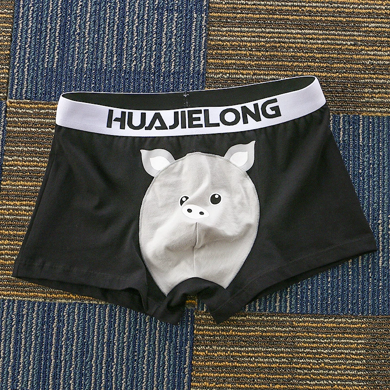 超值組合價【卡通印花】男士性感舒適四角內褲,彈力腰帶+純棉面料+網孔透氣底襠,不勒腰/不卡襠/不扯蛋,清爽舒適!