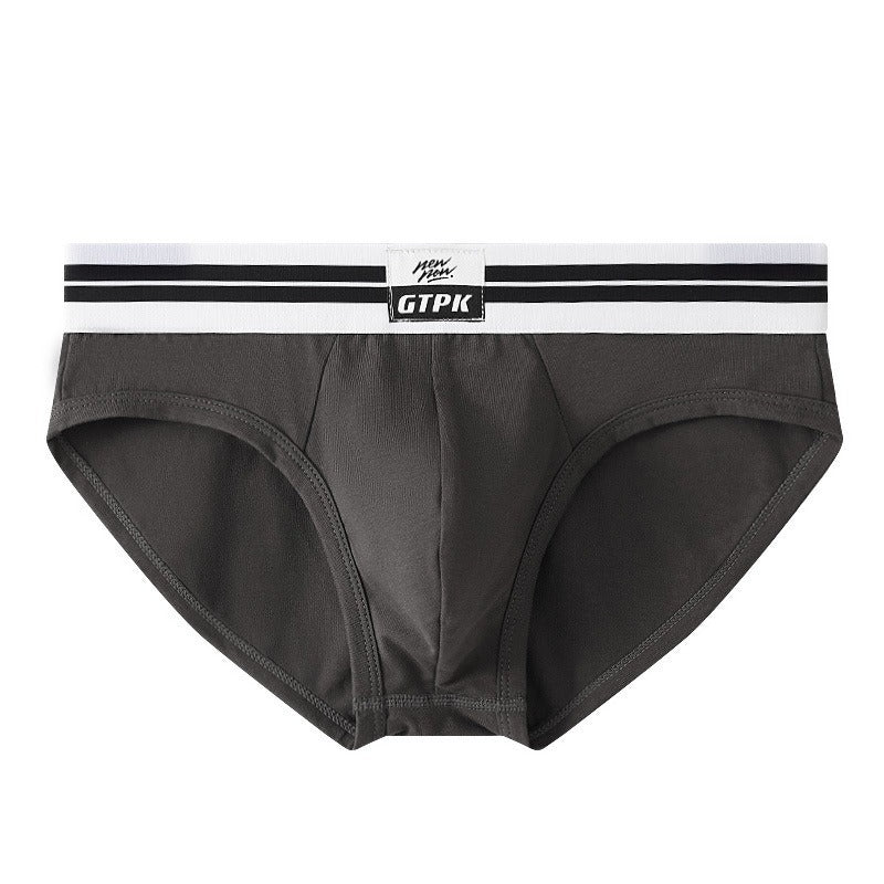 【日系精選】織標印花改良版男士純棉三角內褲