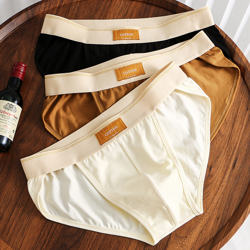 【個性舒適】高叉設計男士純棉三角內褲