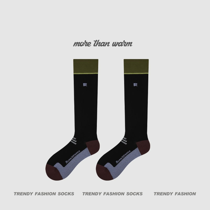 超值組合價【新色上市!微壓運動款】專為運動而生~新款壓力顯瘦細密網眼透氣長筒襪