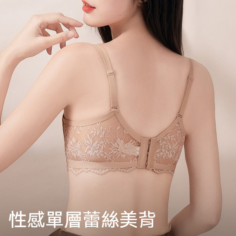 【提托拉 收副乳三合一!】性感深V褶皺聚攏~新款立體軟支撐一片式無痕無鋼圈內衣