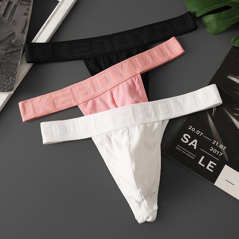 【型男性感丁字】自在/涼感/有型!夏季新款潮流純棉性感男士丁字褲