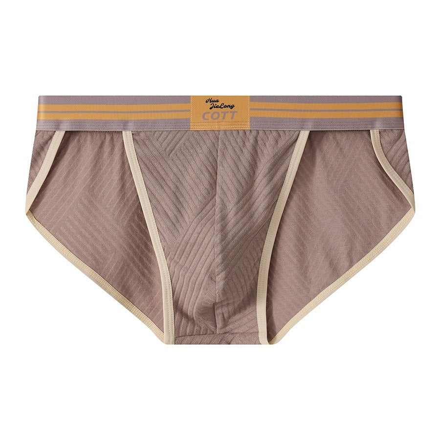 超值組合價【不勒腿真透氣!】加長舒適透氣內襠設計~2025新款撞色純棉透氣男士內褲