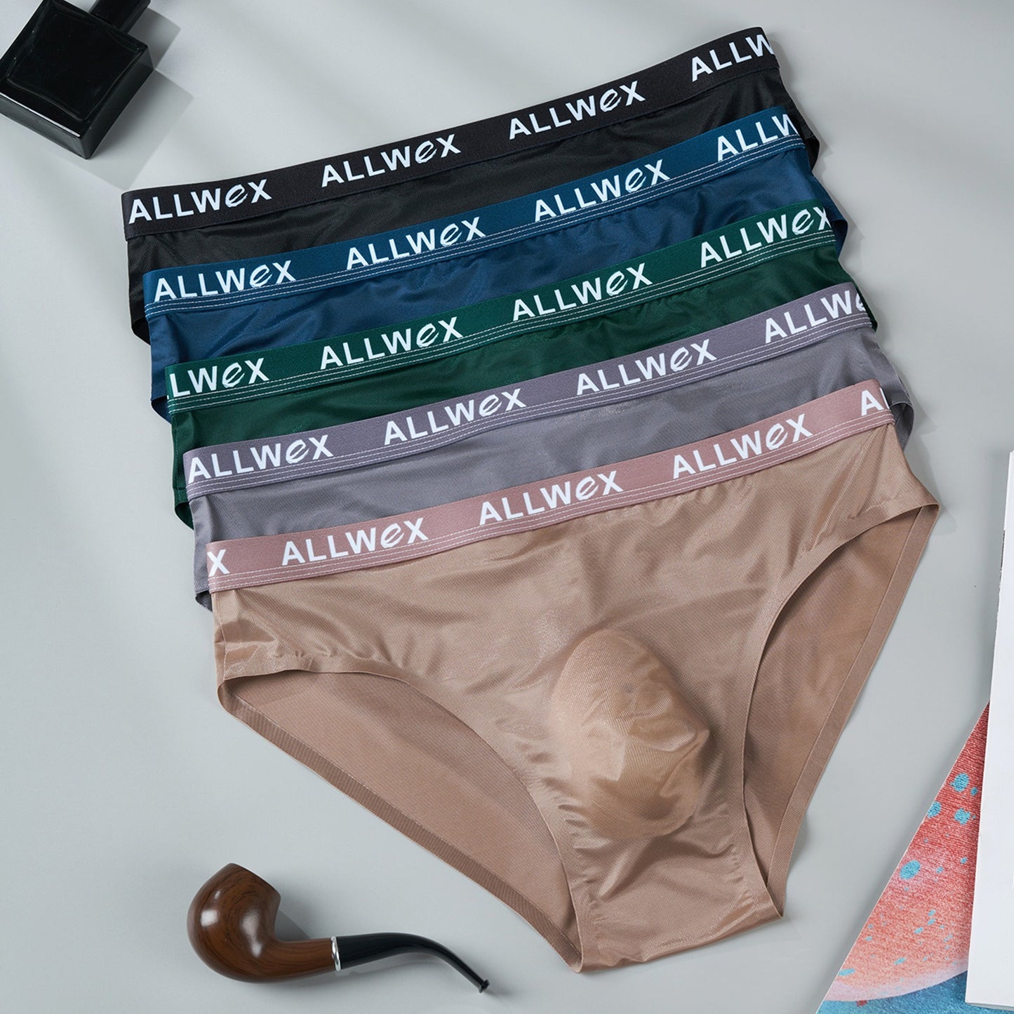 【3D立體囊袋設計】2026春夏新款時尚印花高彈無痕透氣男士三角内褲