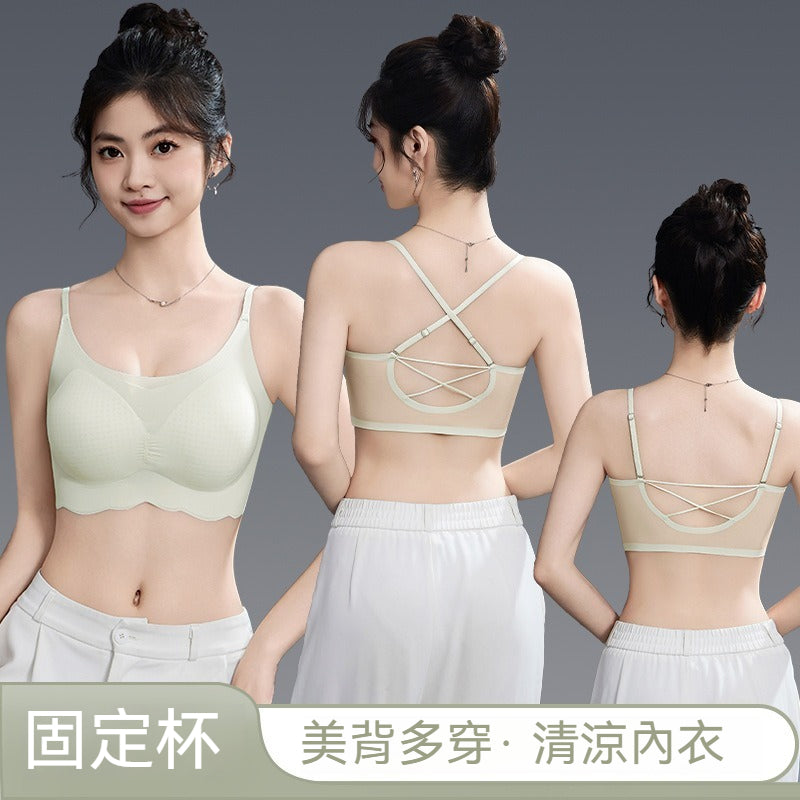 [The upper body is really slim and stylish! ! 】BE cup optional ~ Autumn and winter new honeycomb cup large size underwear, breathable and not sweaty, adjustable double shoulder straps, beautiful and comfortable!