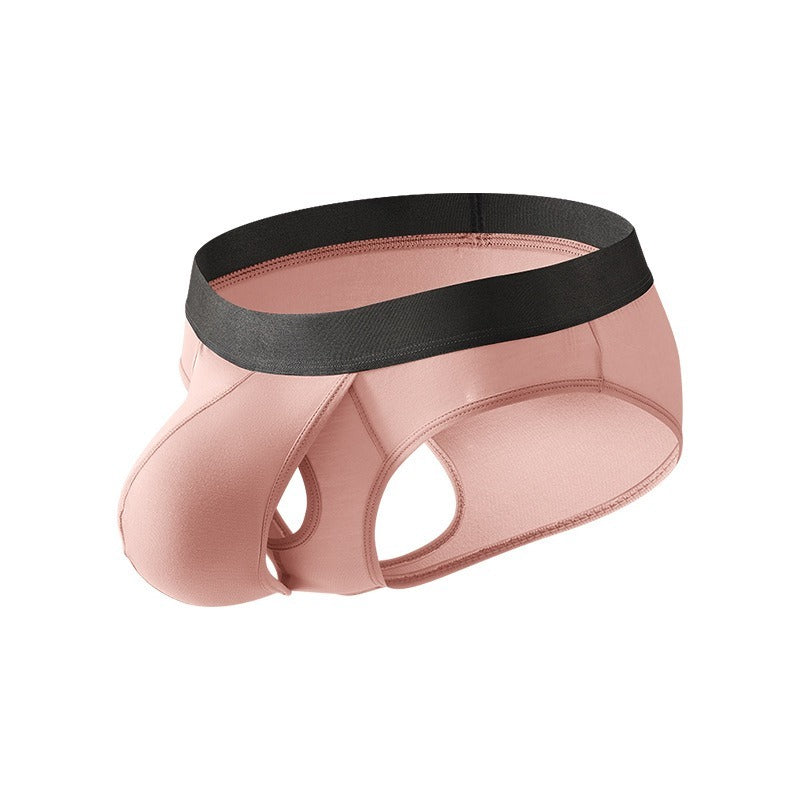 超值組合價【分離式太空艙~上身若無物!】竹纖維觸感~新款三角分離式中腰棉質男士內褲