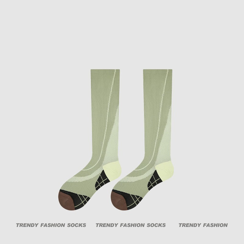 超值組合價*補貨到!!!【微壓運動款】專為運動而生~新款壓力顯瘦細密網眼透氣長筒襪