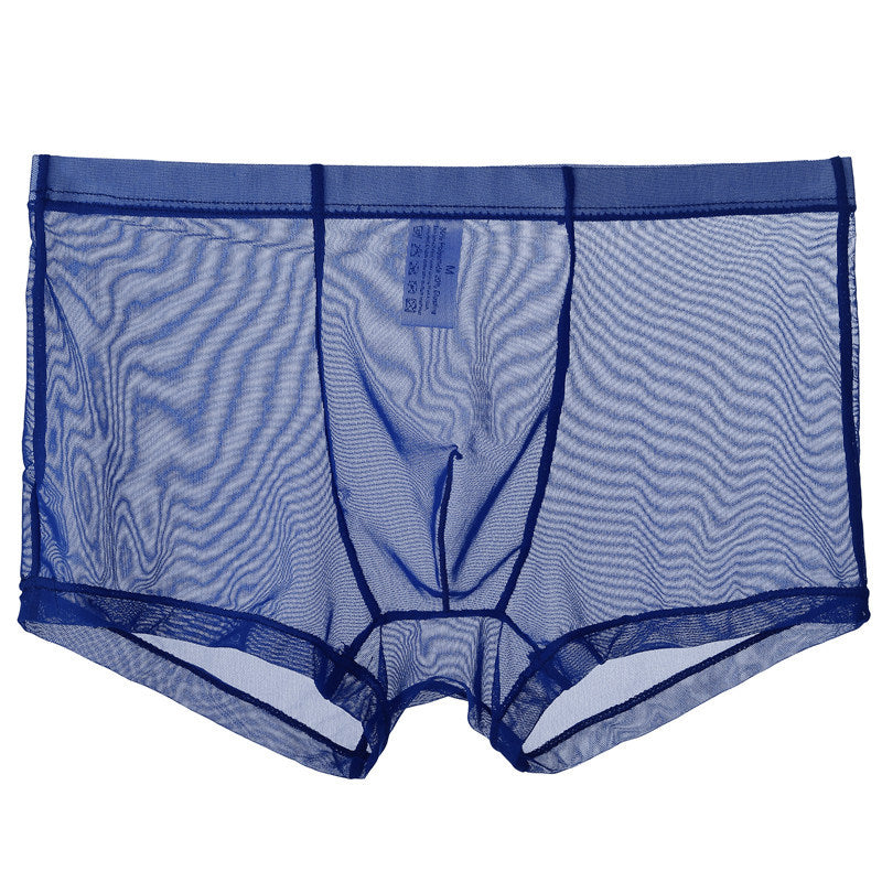 Ultra-thin breathable lace mesh underwear for men