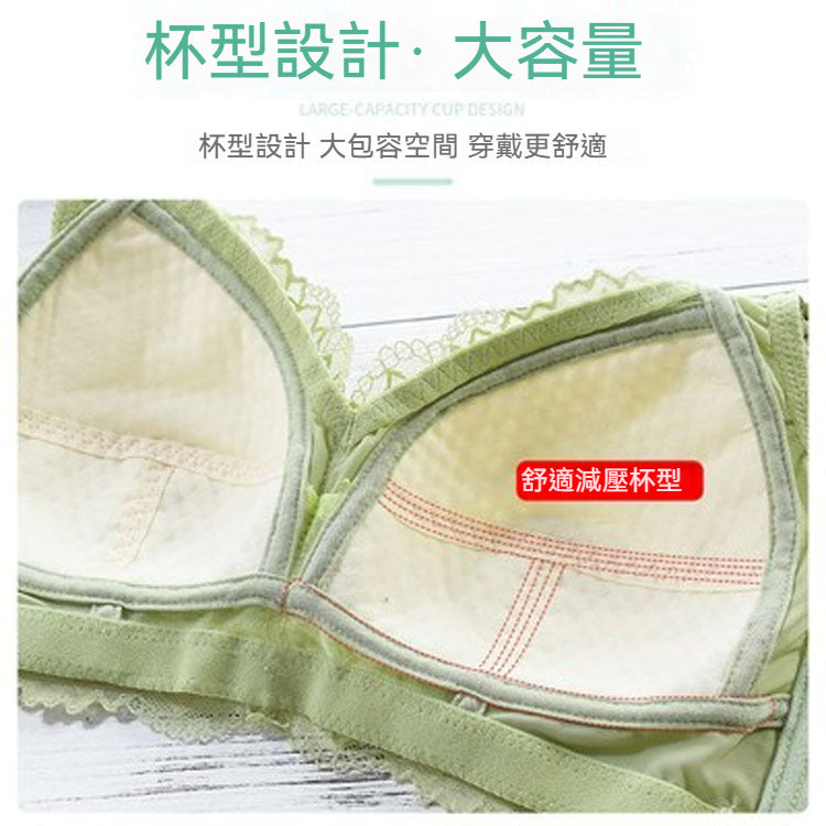 超值組合價【薄到透光!】輕盈無感還聚攏才是真正好內衣!夏季新款蜂巢杯透氣蕾絲不凸點無鋼圈內衣
