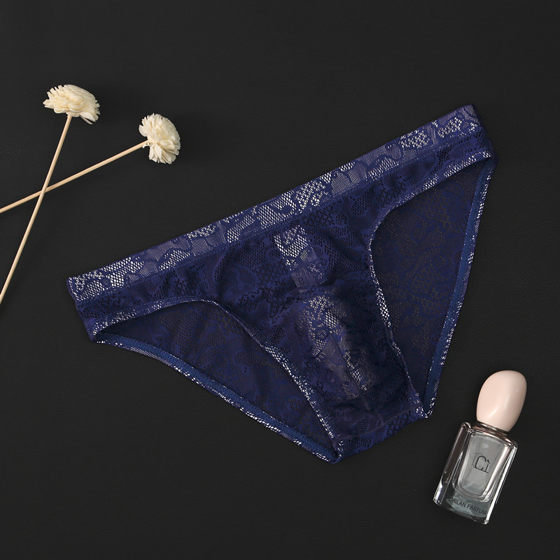 超值組合價【性感男士】冰爽舒適男士超薄蕾絲內褲,絲滑誘人~半分透明,滿分性感!