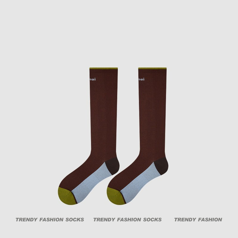 超值組合價【新色上市!微壓運動款】專為運動而生~新款壓力顯瘦細密網眼透氣長筒襪