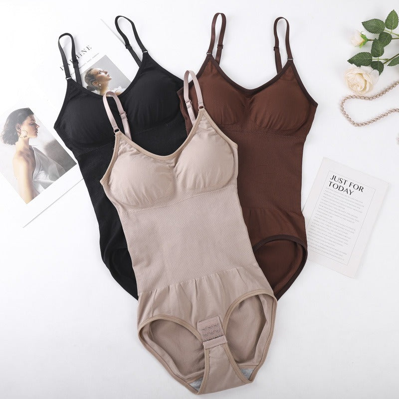 No need to wear underwear! Plus size! Best-selling button-up jumpsuit, gathers/waist cinching/lifts buttocks