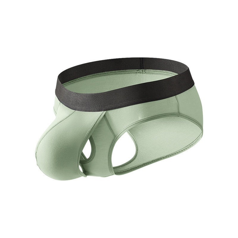 超值組合價【分離式太空艙~上身若無物!】竹纖維觸感~新款三角分離式中腰棉質男士內褲