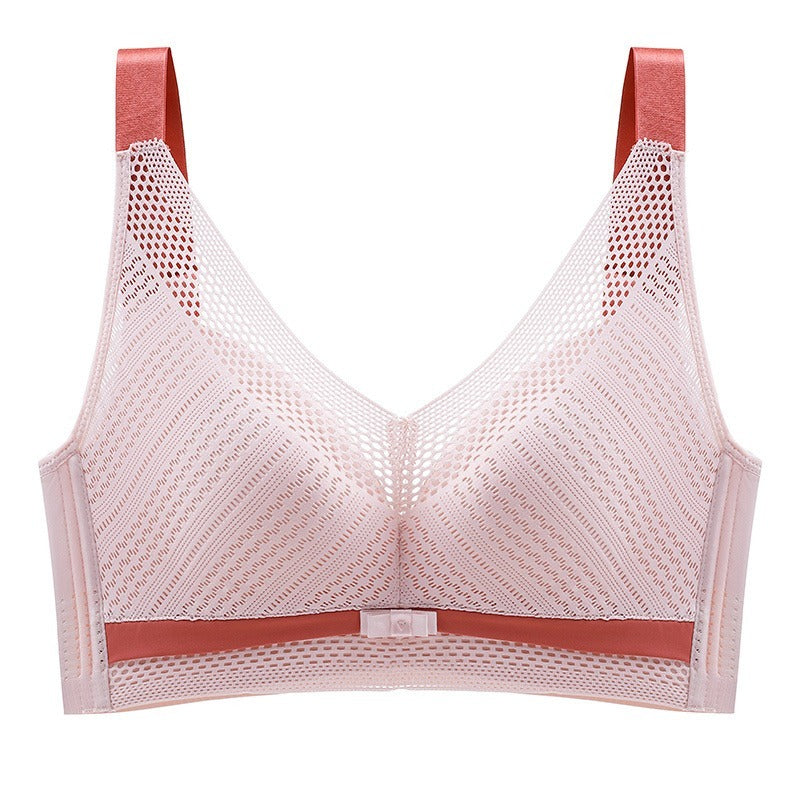 超值組合價【告別臃腫!宛如第二層肌膚~】性感花卉蕾絲~全身網孔設計!新款鏤空網孔花邊顆粒內杯大碼內衣