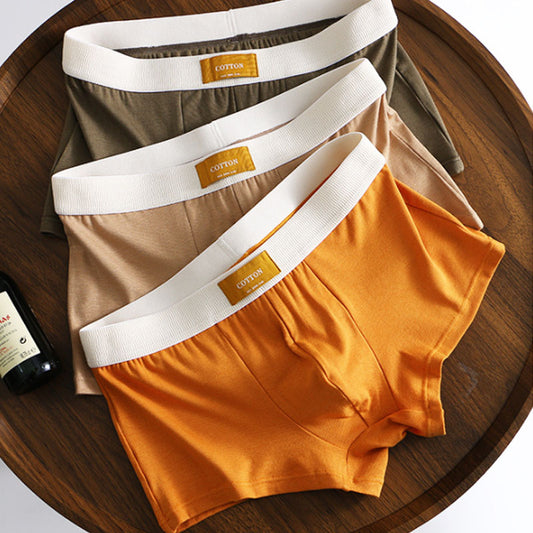 【彈力舒適】針織透氣薄款男士潮流四角內褲