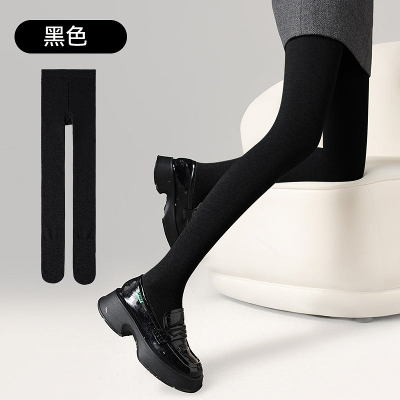 【壓力顯瘦,不易起球!】波點/純色可選~秋季新款分段壓力減少褶皺豎條紋打底襪褲襪