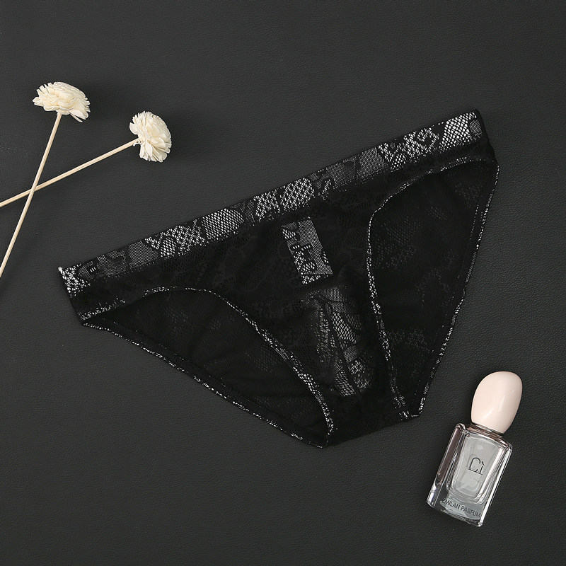 超值組合價【性感男士】冰爽舒適男士超薄蕾絲內褲,絲滑誘人~半分透明,滿分性感!