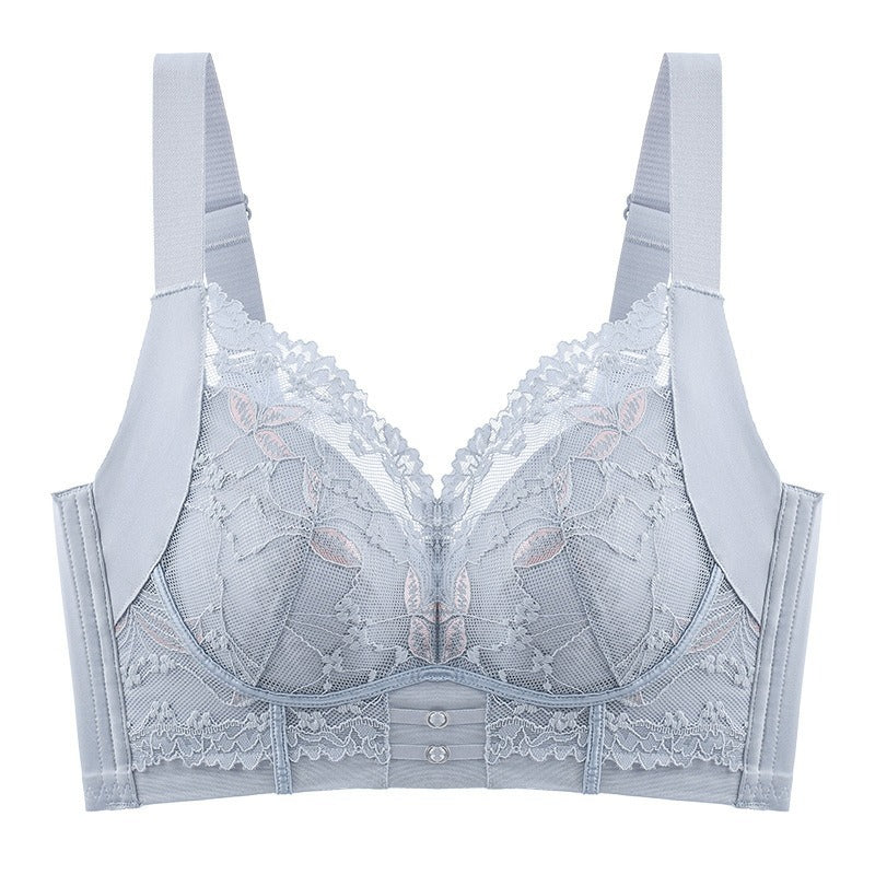 【B-E蜂窝杯】春季新款高質感立體蕾絲大胸顯小內衣