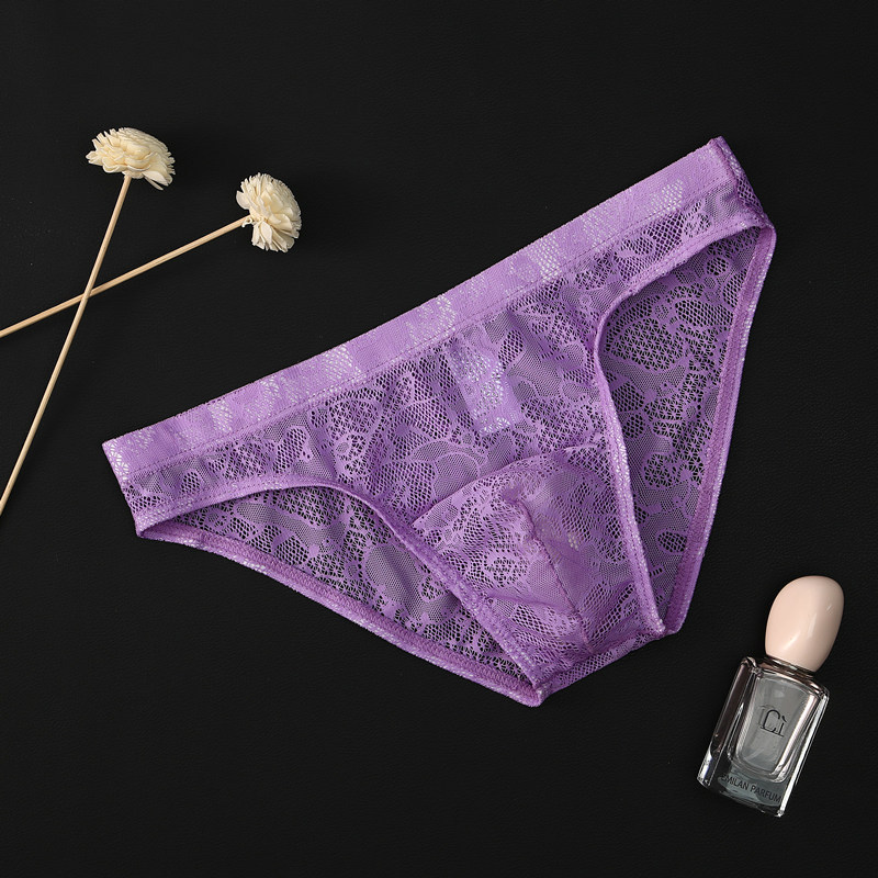 超值組合價【性感男士】冰爽舒適男士超薄蕾絲內褲,絲滑誘人~半分透明,滿分性感!
