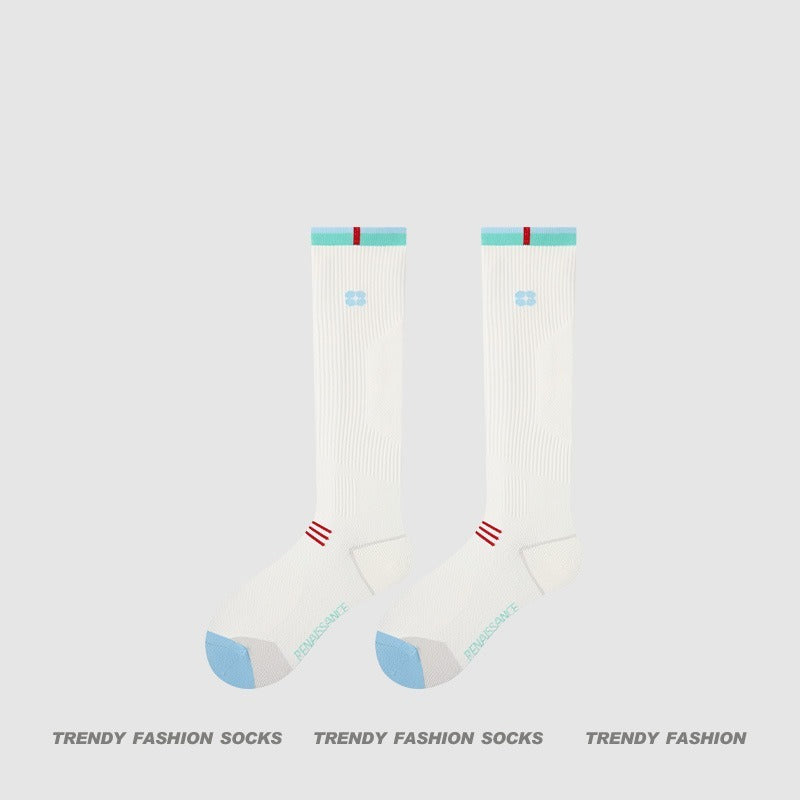 超值組合價*補貨到!!!【微壓運動款】專為運動而生~新款壓力顯瘦細密網眼透氣長筒襪