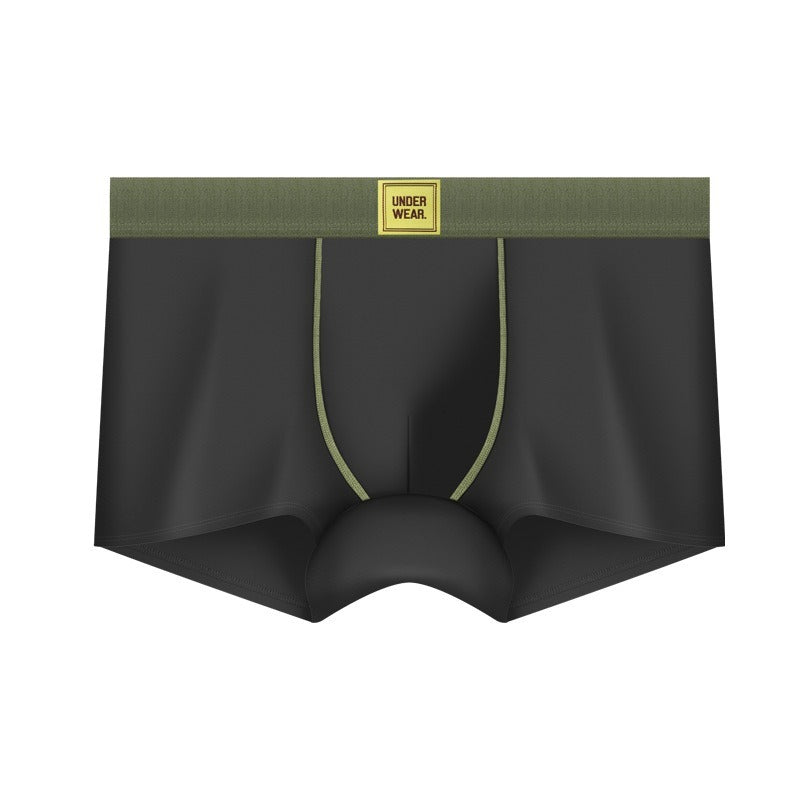 【天然棉才夠軟】不論是商務還是運動都能駕馭!新款森系簡約10A抑菌男士平角内褲