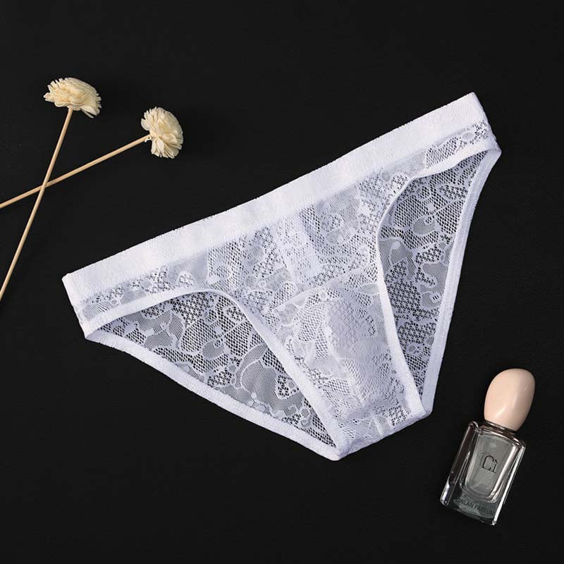 超值組合價【性感男士】冰爽舒適男士超薄蕾絲內褲,絲滑誘人~半分透明,滿分性感!