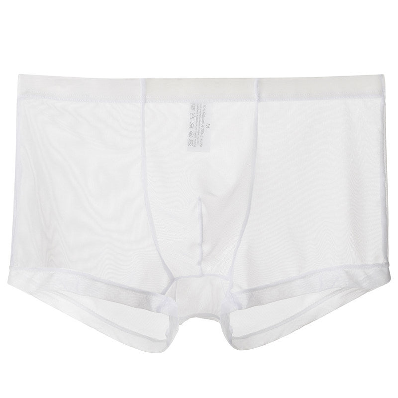 Ultra-thin breathable lace mesh underwear for men