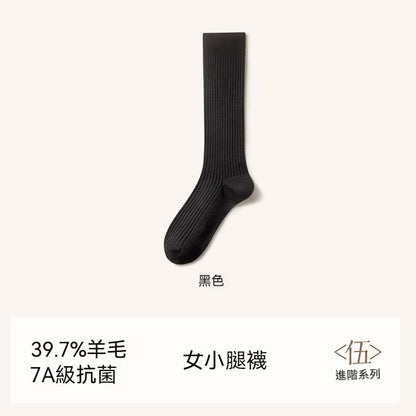 【兩種長度可選~】保暖不臃腫~39.7%羊毛過膝高彈透氣不勒脚長筒襪