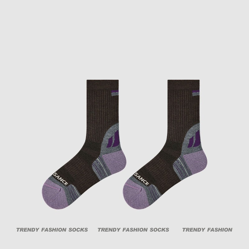 超值組合價【優質美利奴羊毛】冬天擺脫腳冷煩惱！徒步/登山必備~新款吸濕排汗防滑毛圈中筒襪