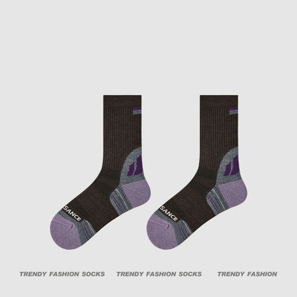 超值組合價【優質美利奴羊毛】冬天擺脫腳冷煩惱！徒步/登山必備~新款吸濕排汗防滑毛圈中筒襪