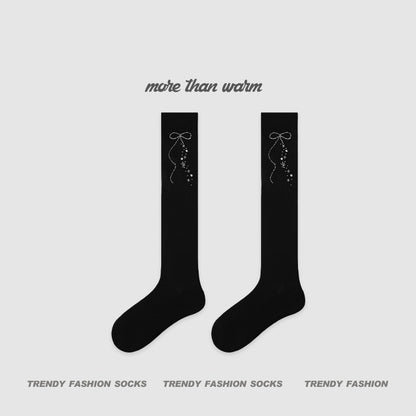 【春夏防蚊系列】2026春夏新款甜美防蚊襪星星顯瘦長筒襪小腿襪