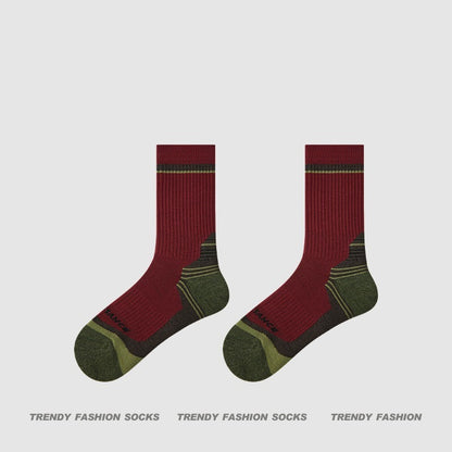 超值組合價【優質美利奴羊毛】冬天擺脫腳冷煩惱！徒步/登山必備~新款吸濕排汗防滑毛圈中筒襪