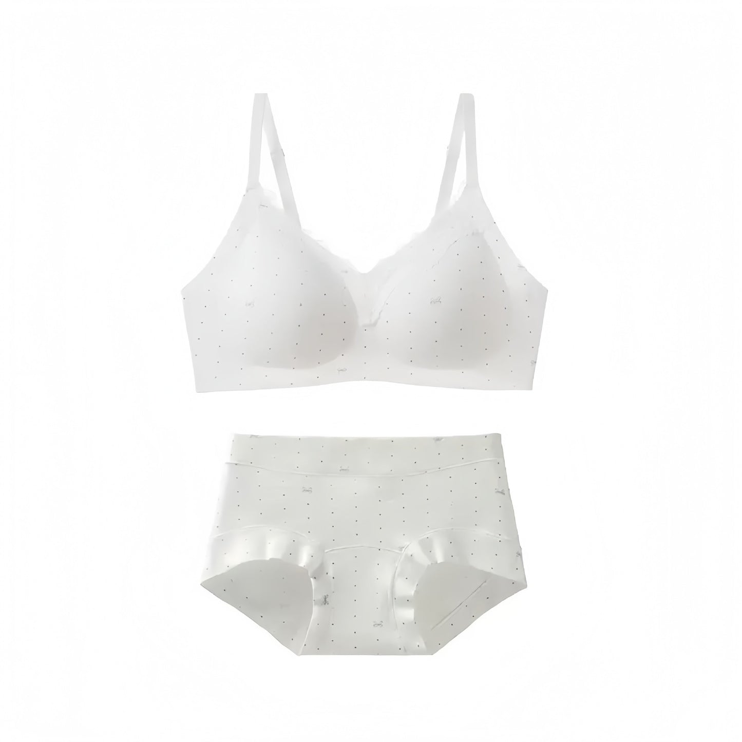 【法式純欲風】感恩回饋~少女感甜美碎花系列！新款蕾絲邊純棉無鋼圈聚攏無痕内衣套裝