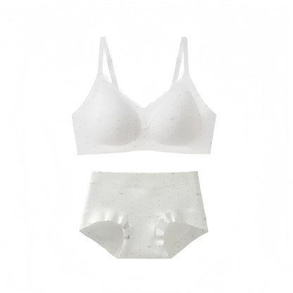 【法式純欲風】感恩回饋~少女感甜美碎花系列！新款蕾絲邊純棉無鋼圈聚攏無痕内衣套裝