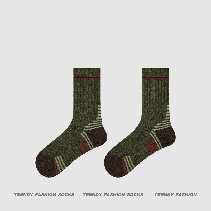 超值組合價【優質美利奴羊毛】冬天擺脫腳冷煩惱！徒步/登山必備~新款吸濕排汗防滑毛圈中筒襪