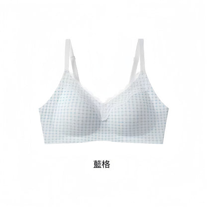 【法式純欲風】感恩回饋~少女感甜美碎花系列！新款蕾絲邊純棉無鋼圈聚攏無痕内衣套裝