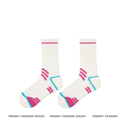 【毛巾襪底，中筒款壓力襪~】專爲運動而生！吸汗防臭~新款毛巾襪底分段式梯度分壓壓力襪中筒襪