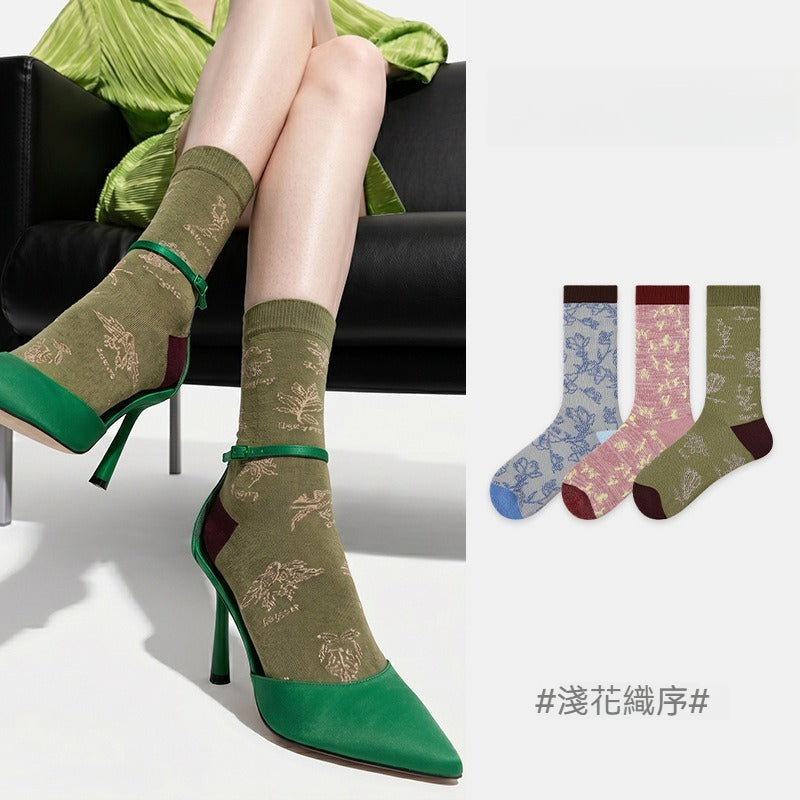 【乾爽導汗/運動加壓】不再濕黏！收緊腿部贅肉，穿出女團腿~夏季輕薄涼感壓力襪跑步騎行長筒襪小腿襪