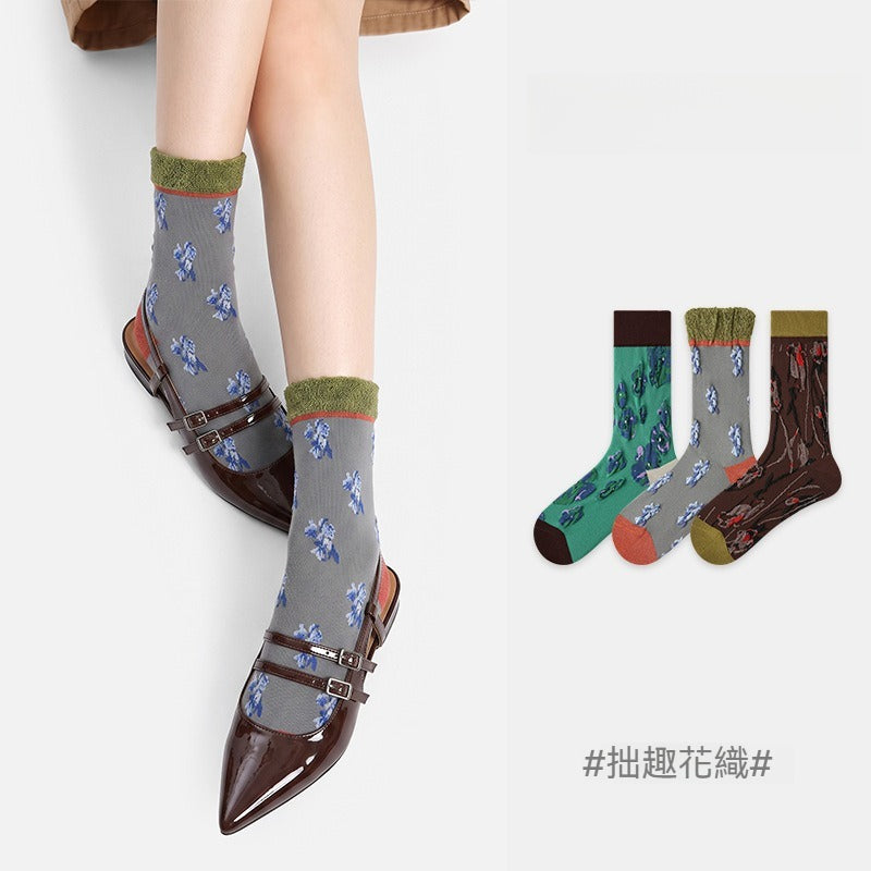 【乾爽導汗/運動加壓】不再濕黏！收緊腿部贅肉，穿出女團腿~夏季輕薄涼感壓力襪跑步騎行長筒襪小腿襪