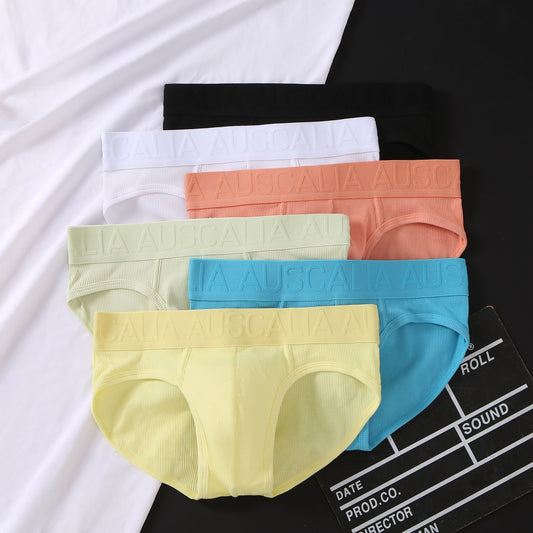 【質感純棉系列】2026春夏新款浮雕印花U凸囊袋男士三角内褲