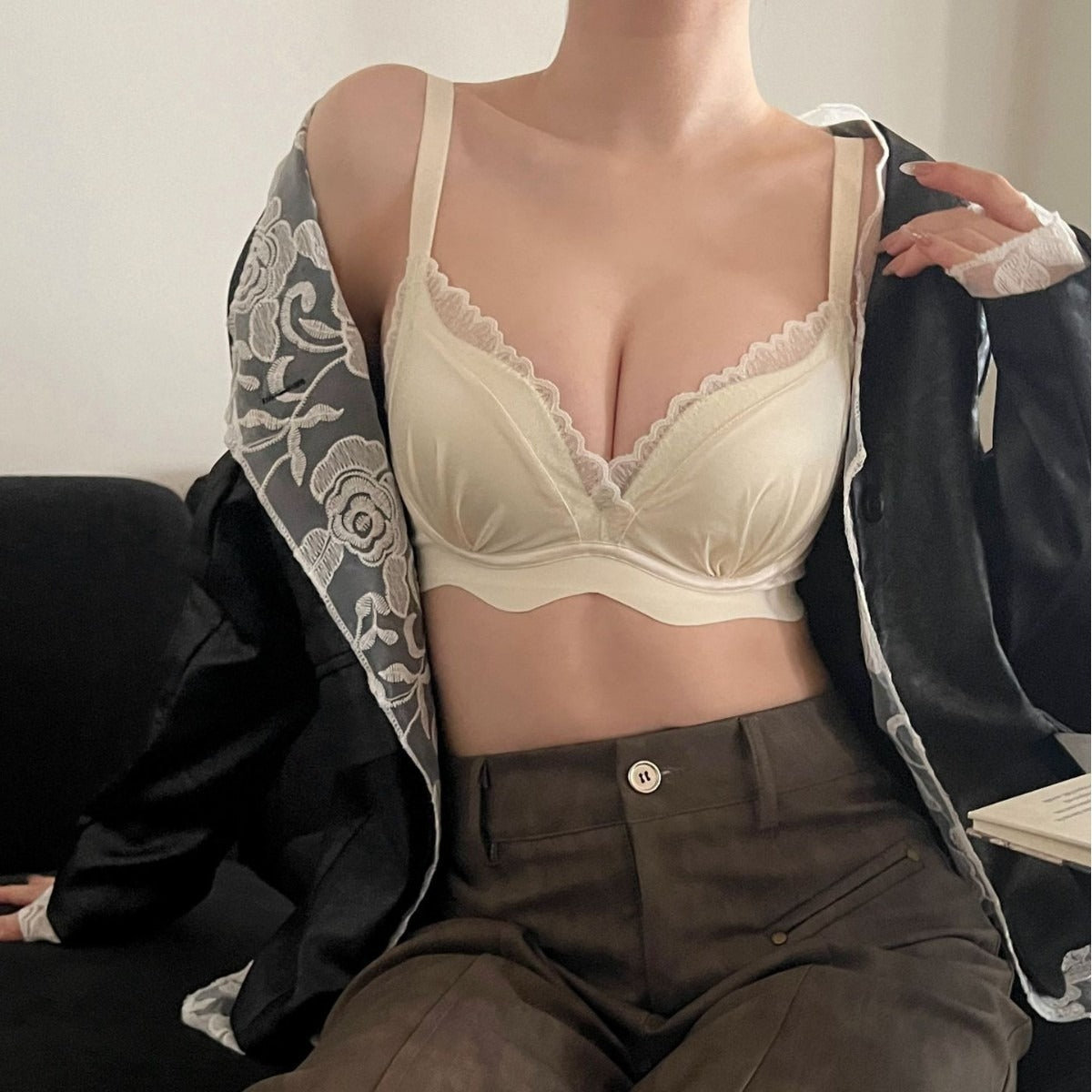 [The upper body is really slim and stylish! ! 】BE cup optional ~ Autumn and winter new honeycomb cup large size underwear, breathable and not sweaty, adjustable double shoulder straps, beautiful and comfortable! 