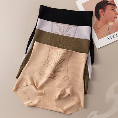 【隱形收腹魔力】零感透氣，華夫格柔軟奶皮高彈塑性加長襠吸濕透氣女士收腹褲四角内褲