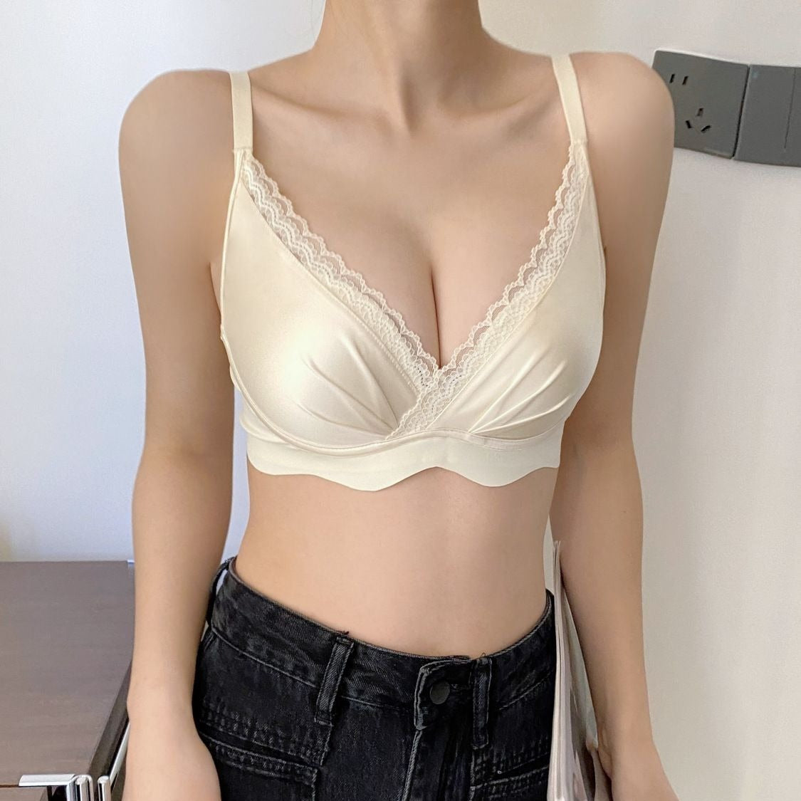 [The upper body is really slim and stylish! ! 】BE cup optional ~ Autumn and winter new honeycomb cup large size underwear, breathable and not sweaty, adjustable double shoulder straps, beautiful and comfortable! 