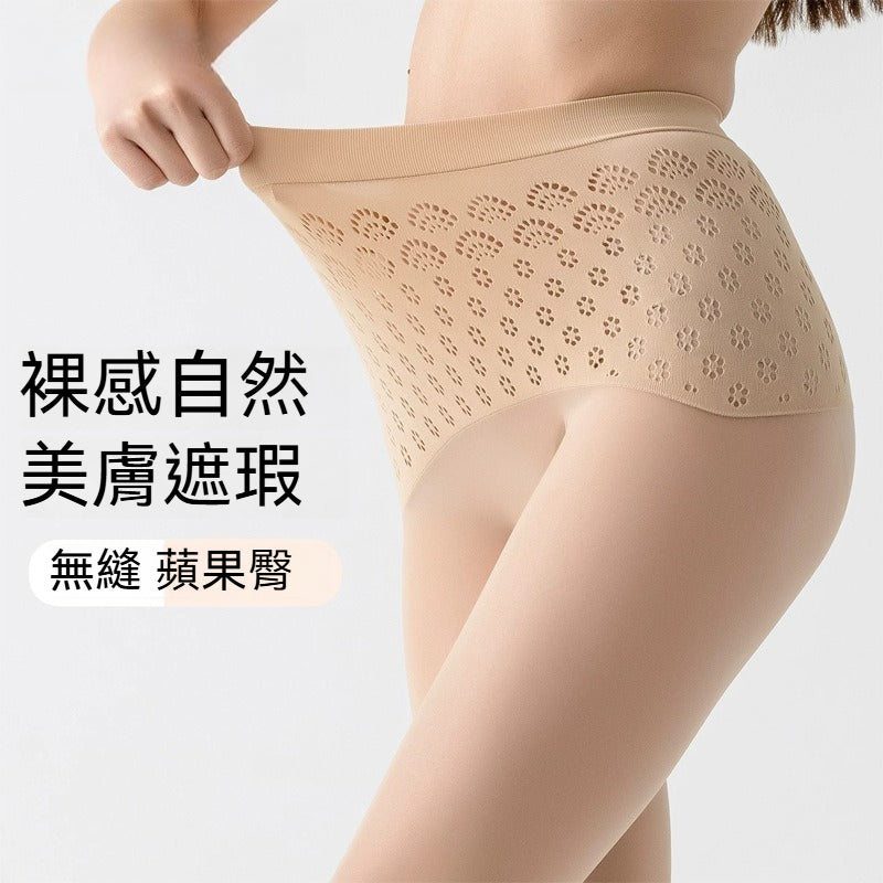【美膚蘋果臀系列】遮瑕無縫不掉襠！夏季超薄性感耐磨防勾絲女士高級連褲襪